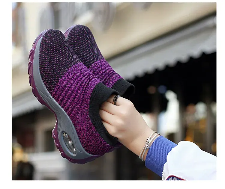 Thumbnail: Women Sneakers Versatile Orthopedic Sneakers Platform Casual Shoes Non-Slip