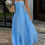 Thumbnail:  High Waist Pleats Robe Dress Casual Sleeveless Solid Color Holiday Dress Summe