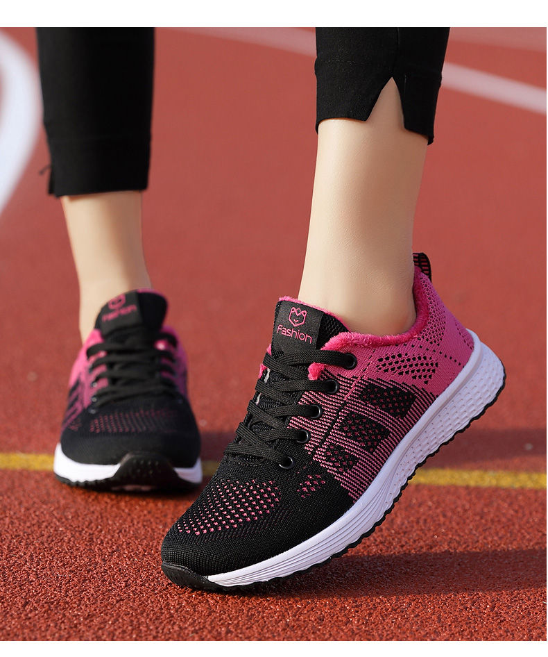 Thumbnail: Women Sport Shoes Fashion Platform Sneakers Spring Winter Flats Running Shoes f