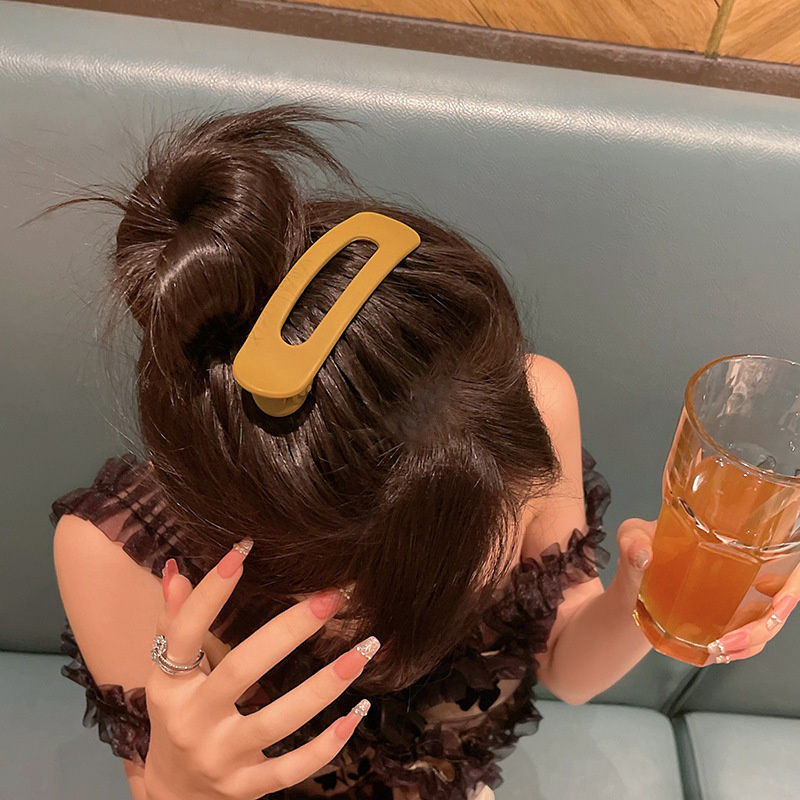 Thumbnail: Korean Frosted Large Hair Clips for Women Girl Fashion Acrylic Hairpins