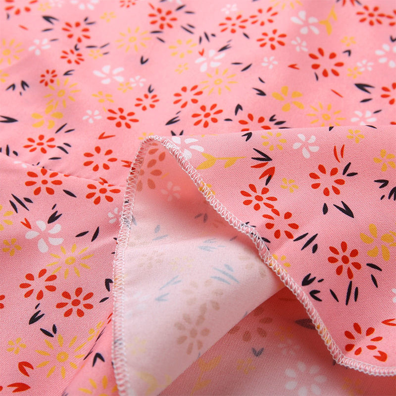 Thumbnail: Women Printed Small Floral Casual Home Floral Vest Summer Comfortable Dress