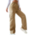 Thumbnail: Fashion Women Cargo Pants Multi-Pocket Spring Summer Breathable Wide Leg Trouser