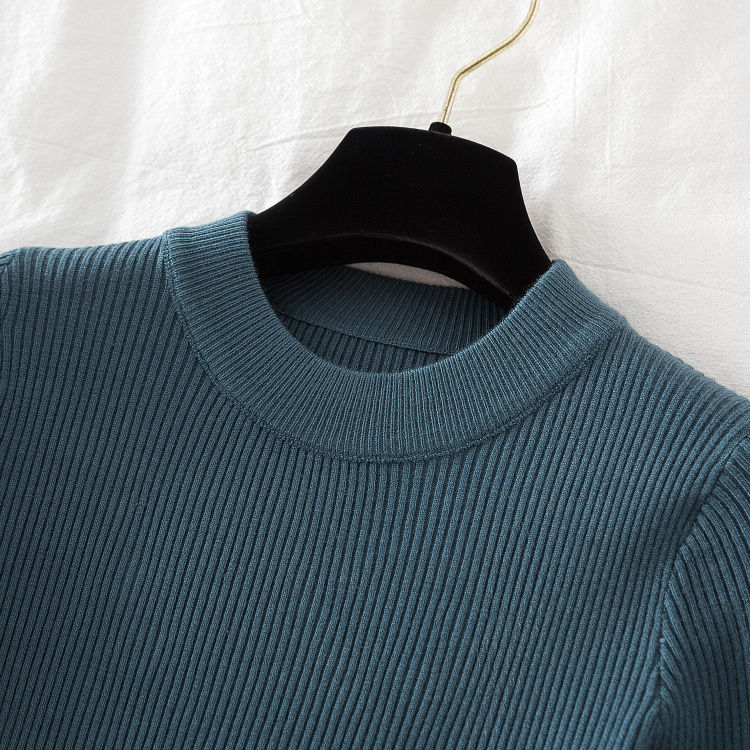 Thumbnail:  Women Thick Sweater Pullovers Casual Autumn Winter Button o-Neck Chic Sweater 