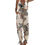 Thumbnail: Women Summer Backless Casual Deep-V Floral Print Strappy Jumpsuits 