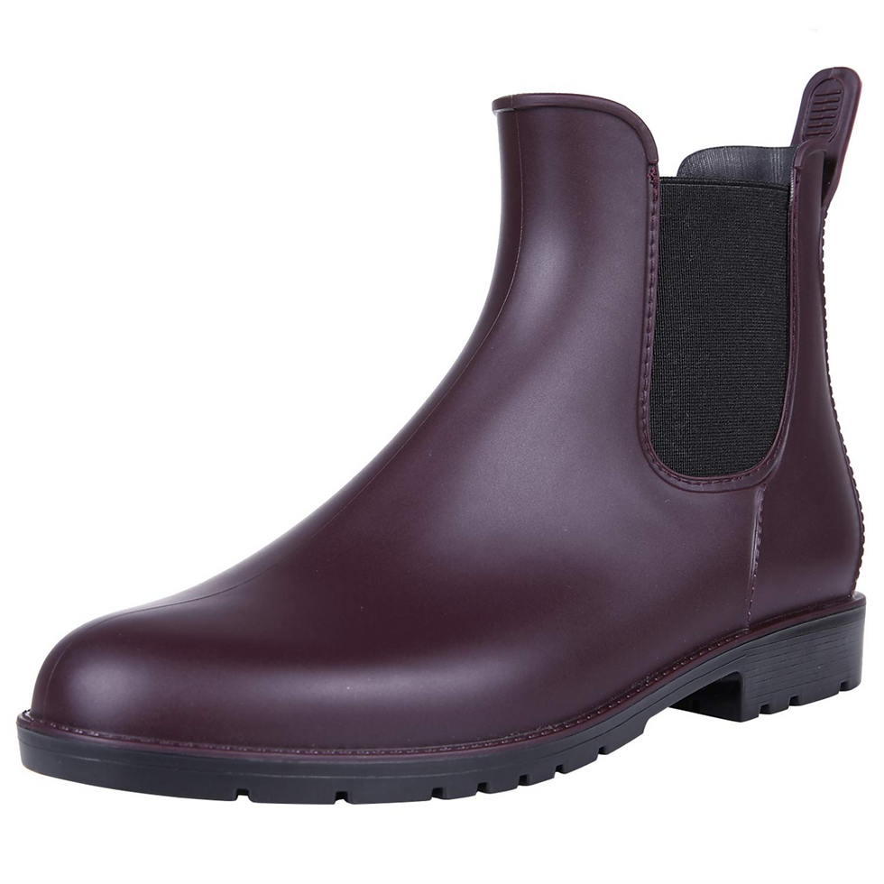 Thumbnail: Women Fashion Rain Boots Spring and Autumn Chelsea Boots Waterproof Outdoor