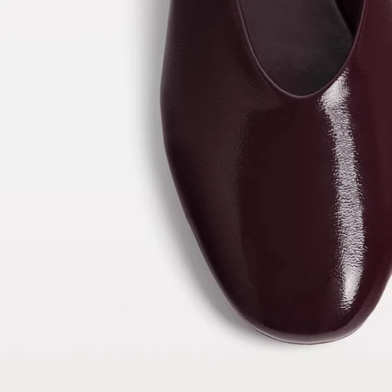 Thumbnail: PU Leather Flats Mary Janes Shoes Women Spring Autumn Elegant Buckle Strap Shoe