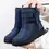 Thumbnail: Women Non Slip Waterproof Winter Snow Boots Platform Shoes Warm Ankle Boots