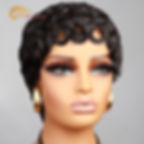 Thumbnail: Pixie Cut Wigs 100% Human Hair Wigs Short Curly Pixie Cut Wigs For Black Women 