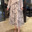Thumbnail: Women Flocking Flower  Bird Tulle Gauze Skirt Elegant Sweet Elastic Waist Midi 