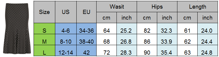 Thumbnail:  Women Vintage Elegant Midi Skirts Holiday Fashion Style Outfits Polka Dot Low 