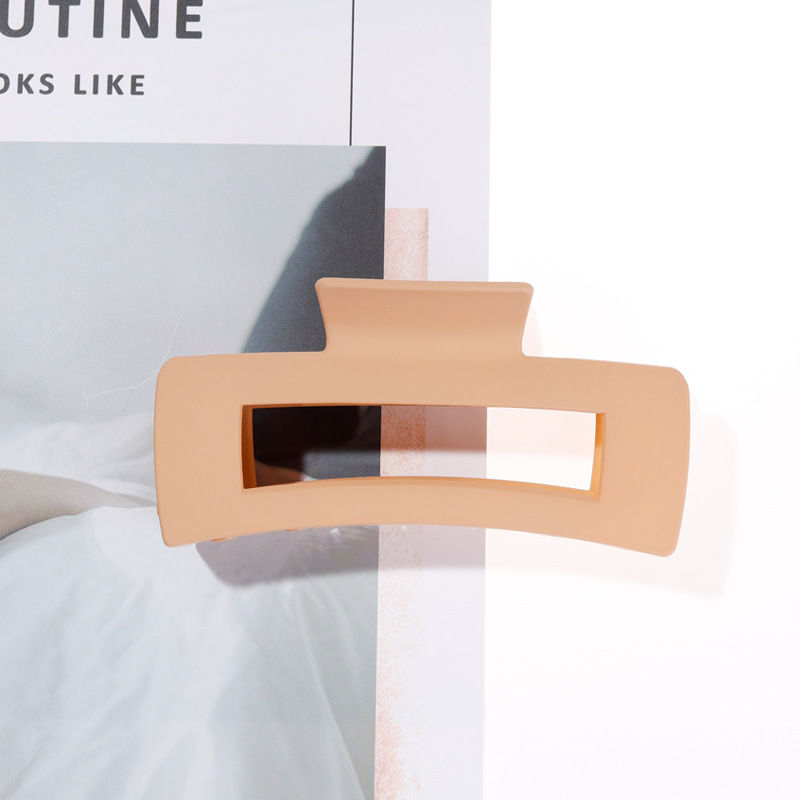 Thumbnail: 4Pcs/Set Women Girls Claw Clips Coffee Black Hair Claw Nonslip Crab Hairpins Ba