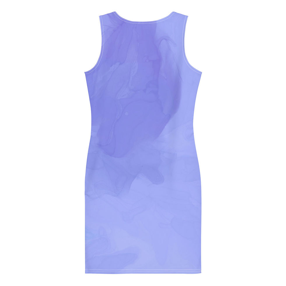 Thumbnail: Portland Love Smooth Blue Sublimation Cut & Sew Dress