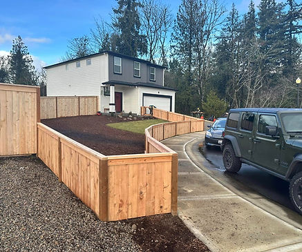 Custom Fence Build by Artisan Exteriors PNW