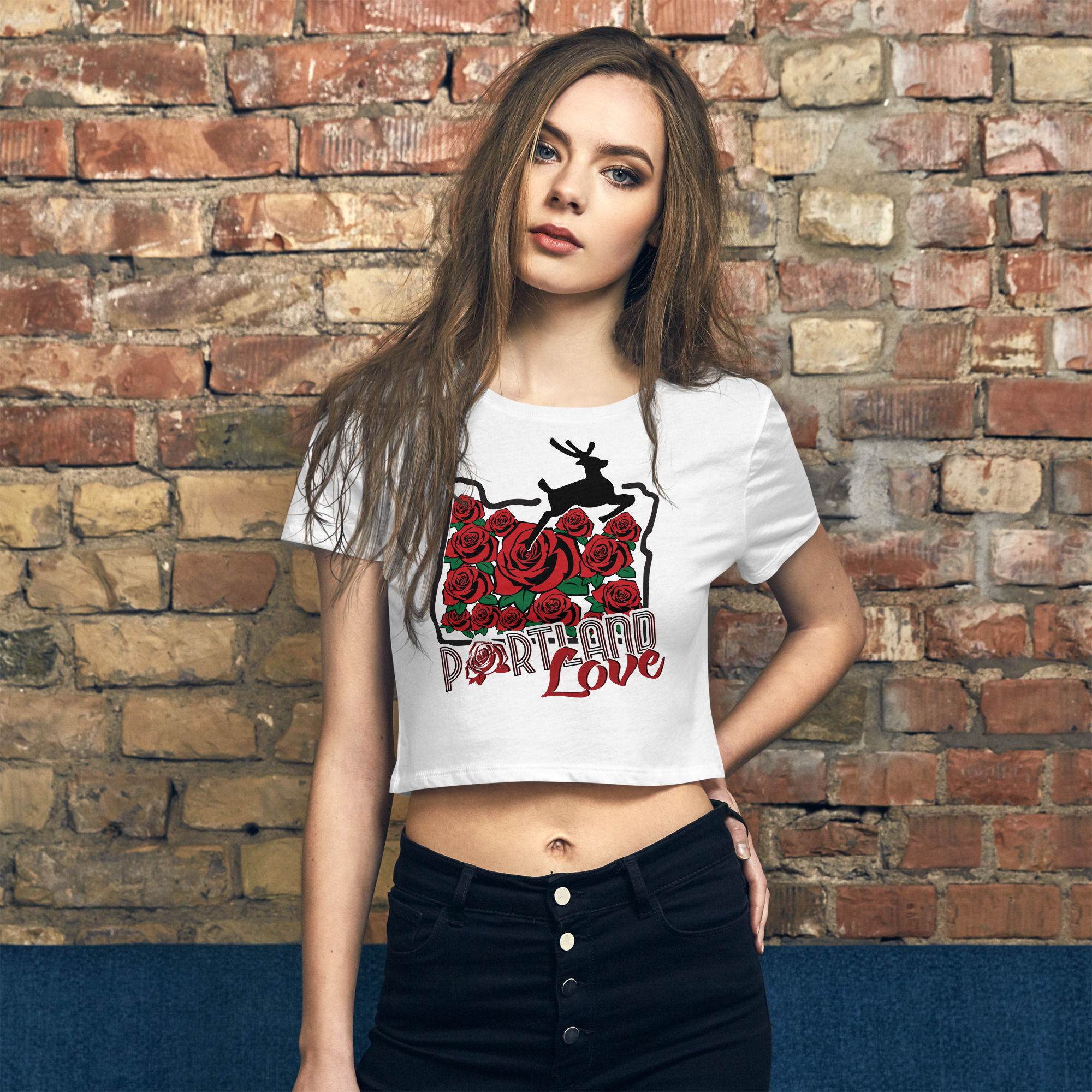 Roses Women’s Crop Tee