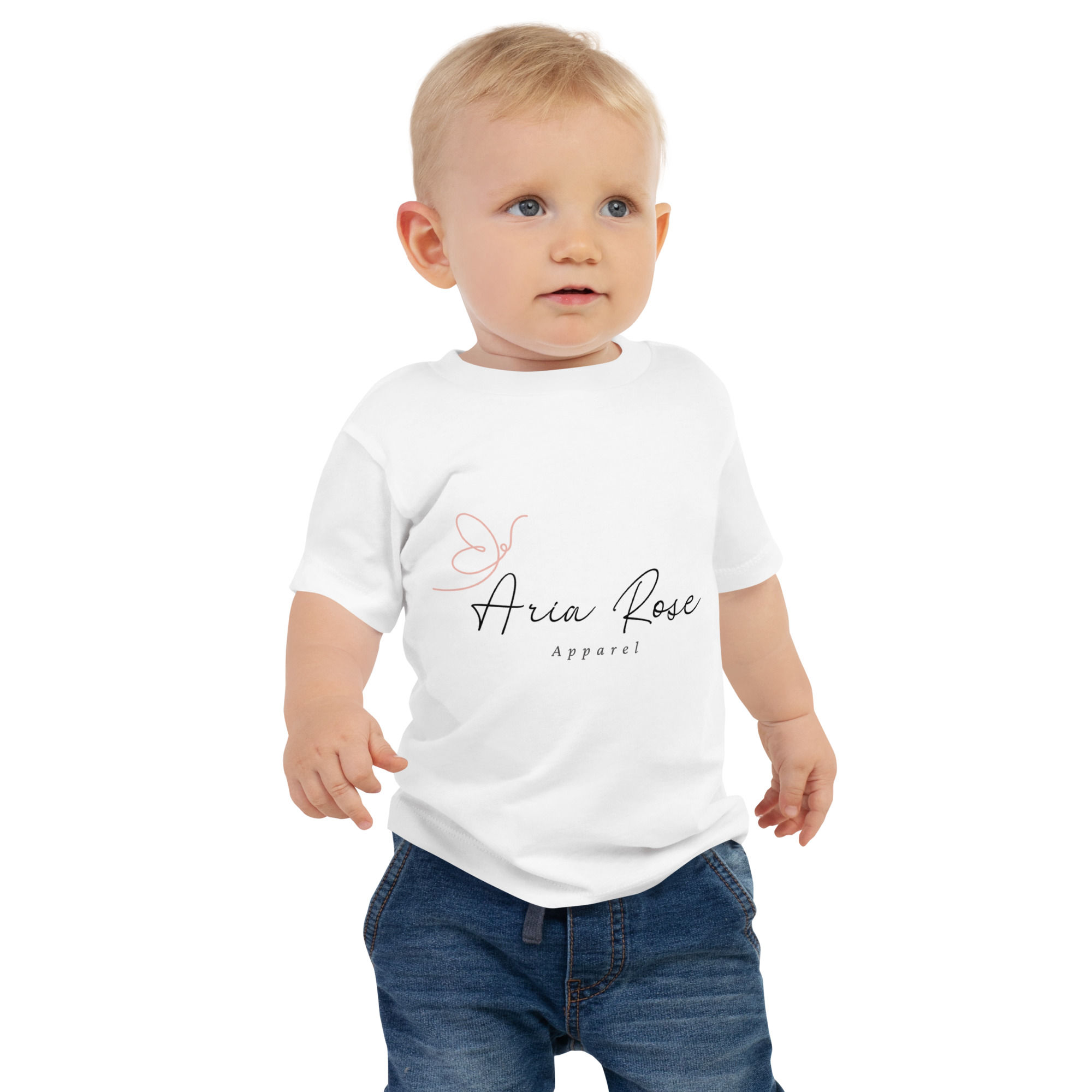 Aria Rose Love Baby Jersey Short Sleeve Tee