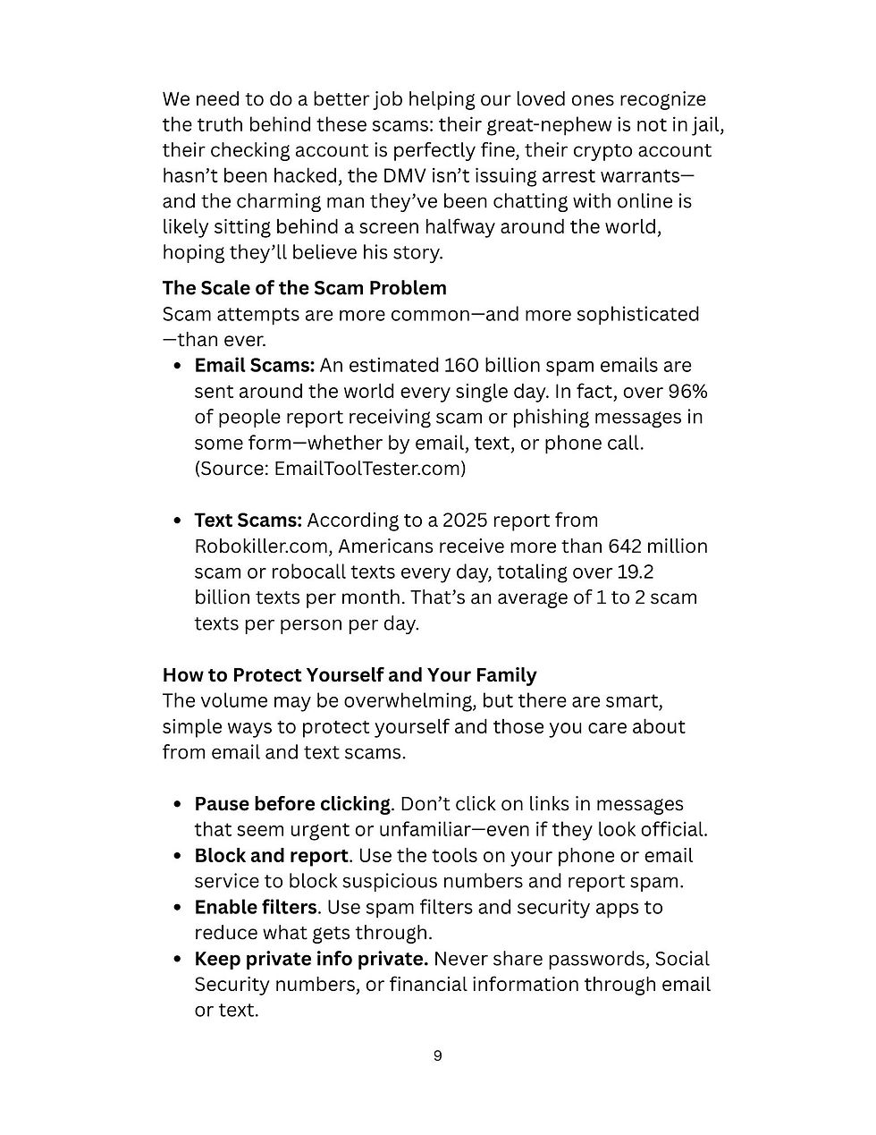 2. Scams, Screens and Seniors