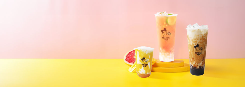 fruit teas and boba tea