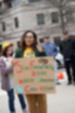 Morning without Child Care rally
