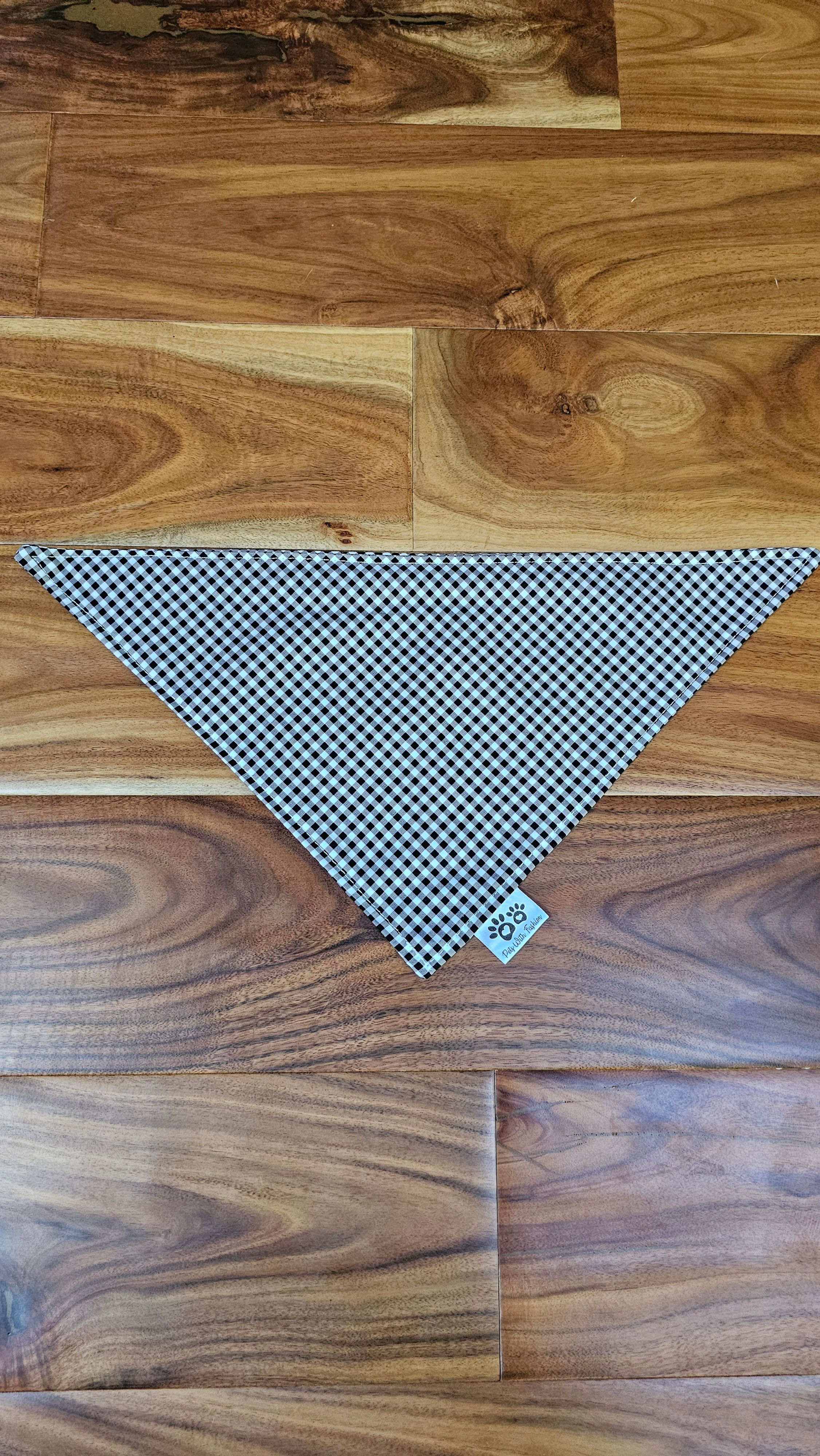 Black Checker Dog Bandana 