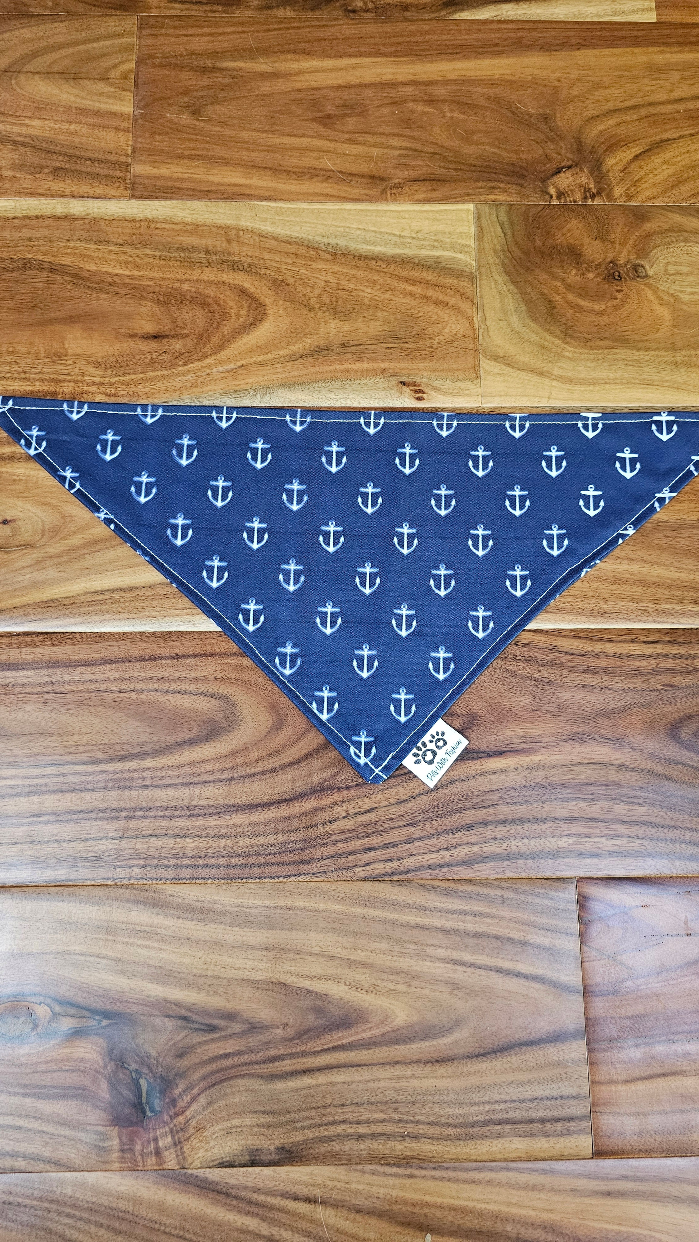 Anchors Navy Dog Bandana
