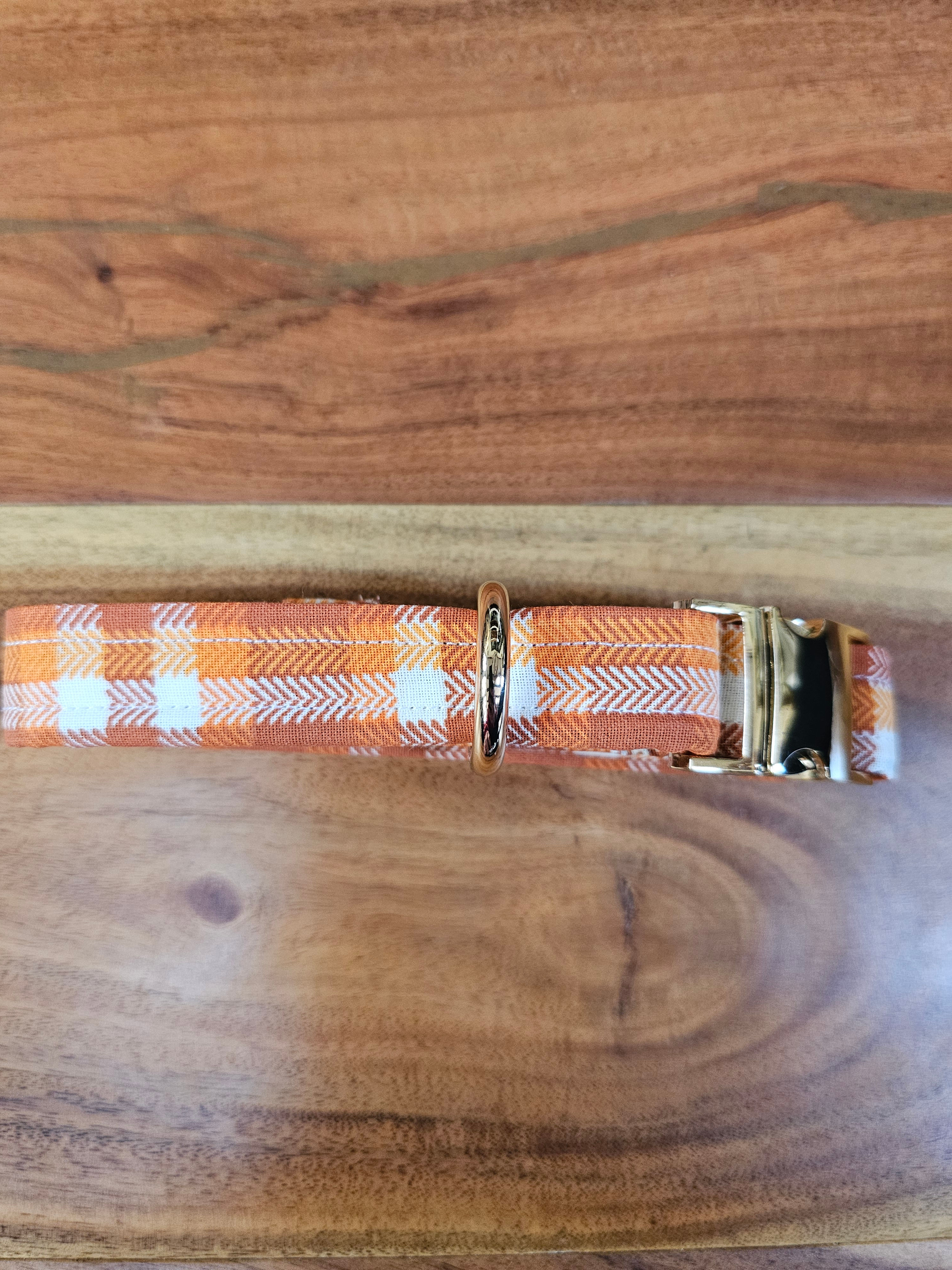Sunset Plaid Puppy/Small Dog Collar