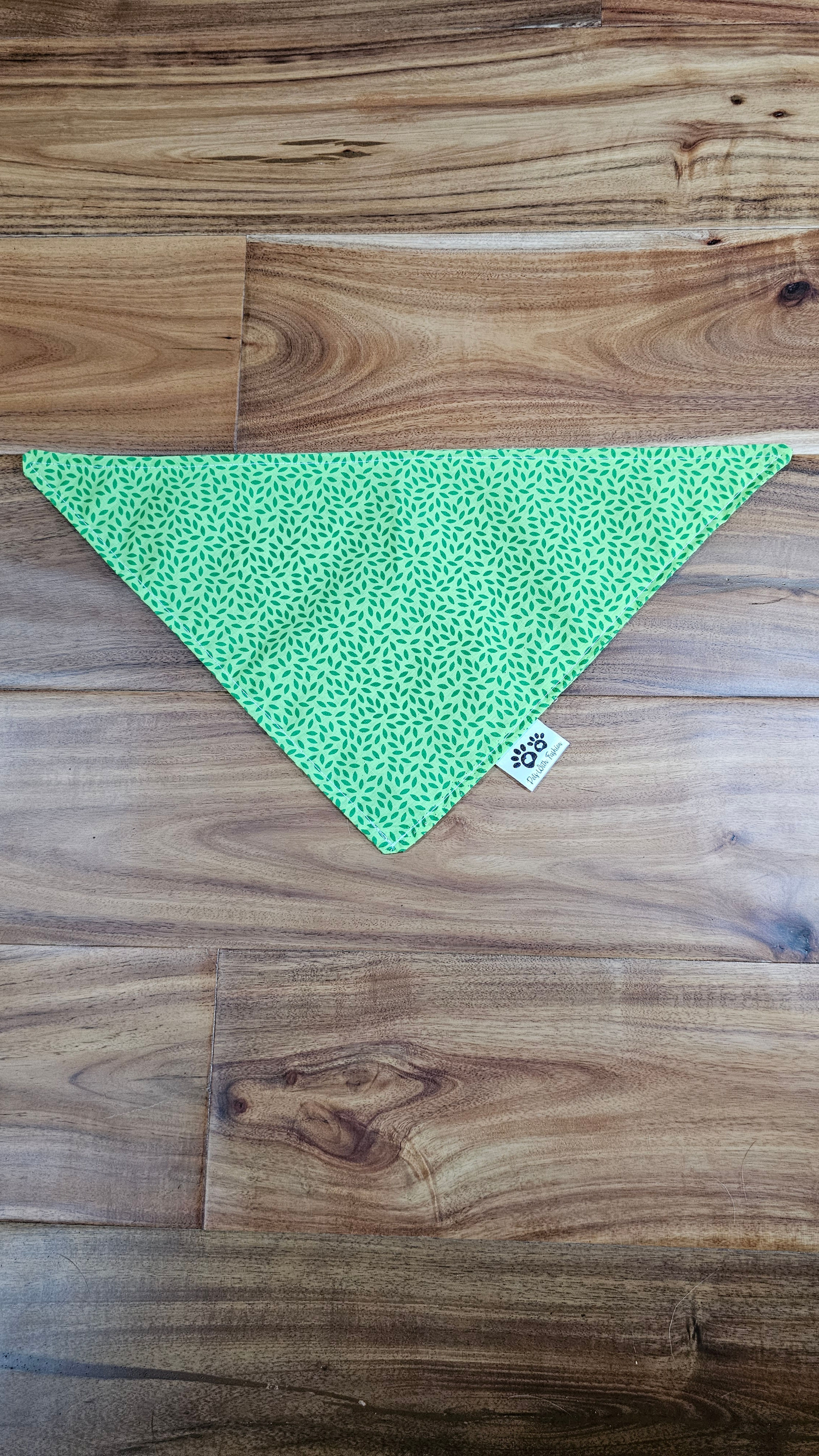 Green Petals Dog Bandana 