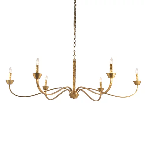 Sabine Large Gold Chandelier