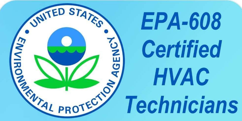 EZ Breathing EPA Universal HVAC certified technician badge in Pittsburgh, PA