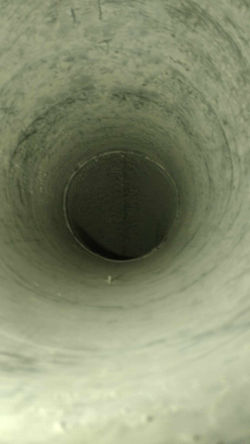 After commercial dryer vent cleaning