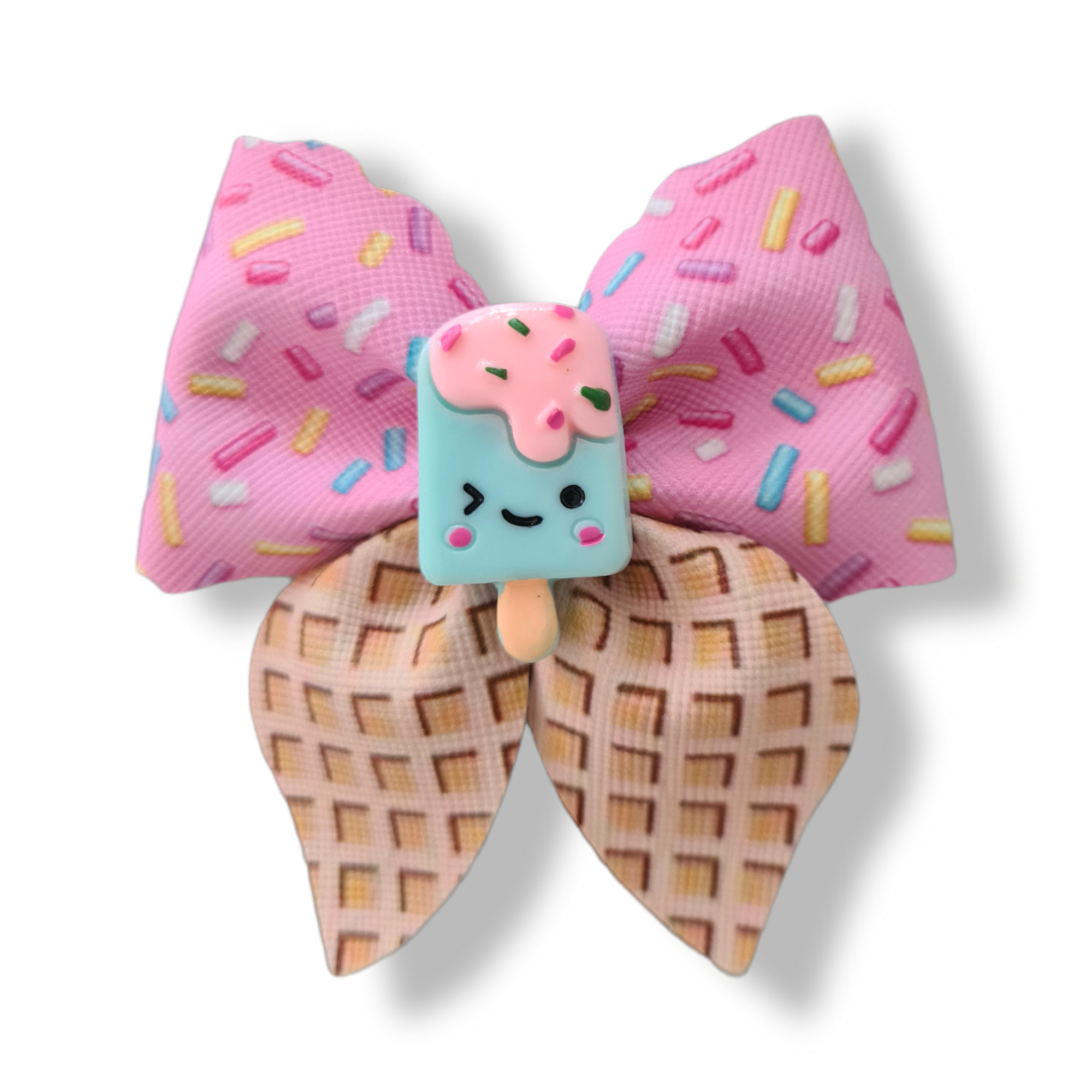 Waffle Ice Cream with Sprinkles