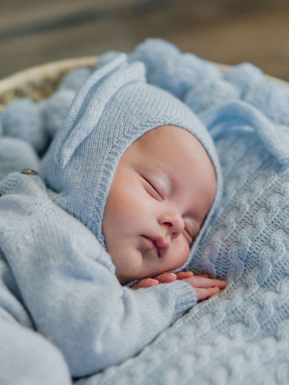 Thumbnail: LITTLE BUNNY Knitted Babygrow