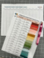 Temperature Quilt Fabric Swatch Chart