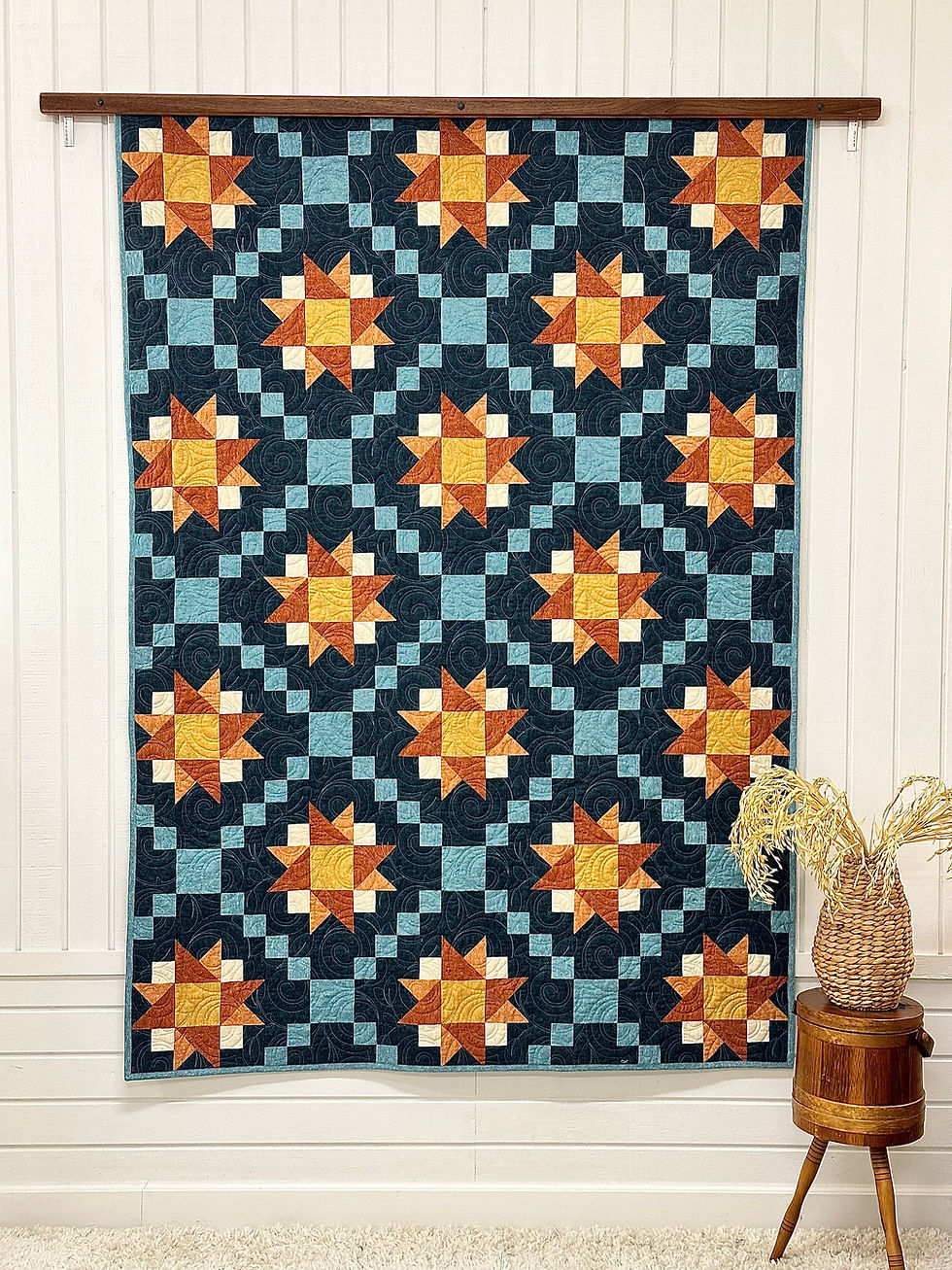 Thumbnail: PDF- Arctic Stars Quilt Pattern