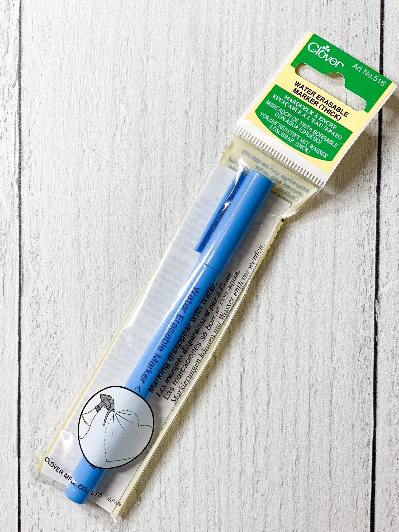 Water Soluble Marker Blue by Clover