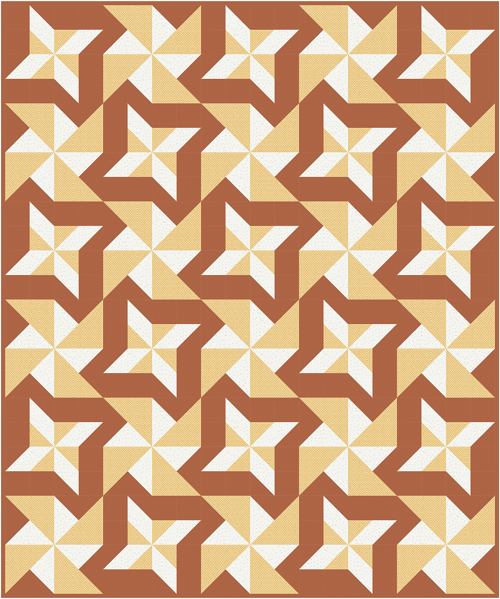 Thumbnail: PAPER Lovely Pinwheels Quilt Pattern