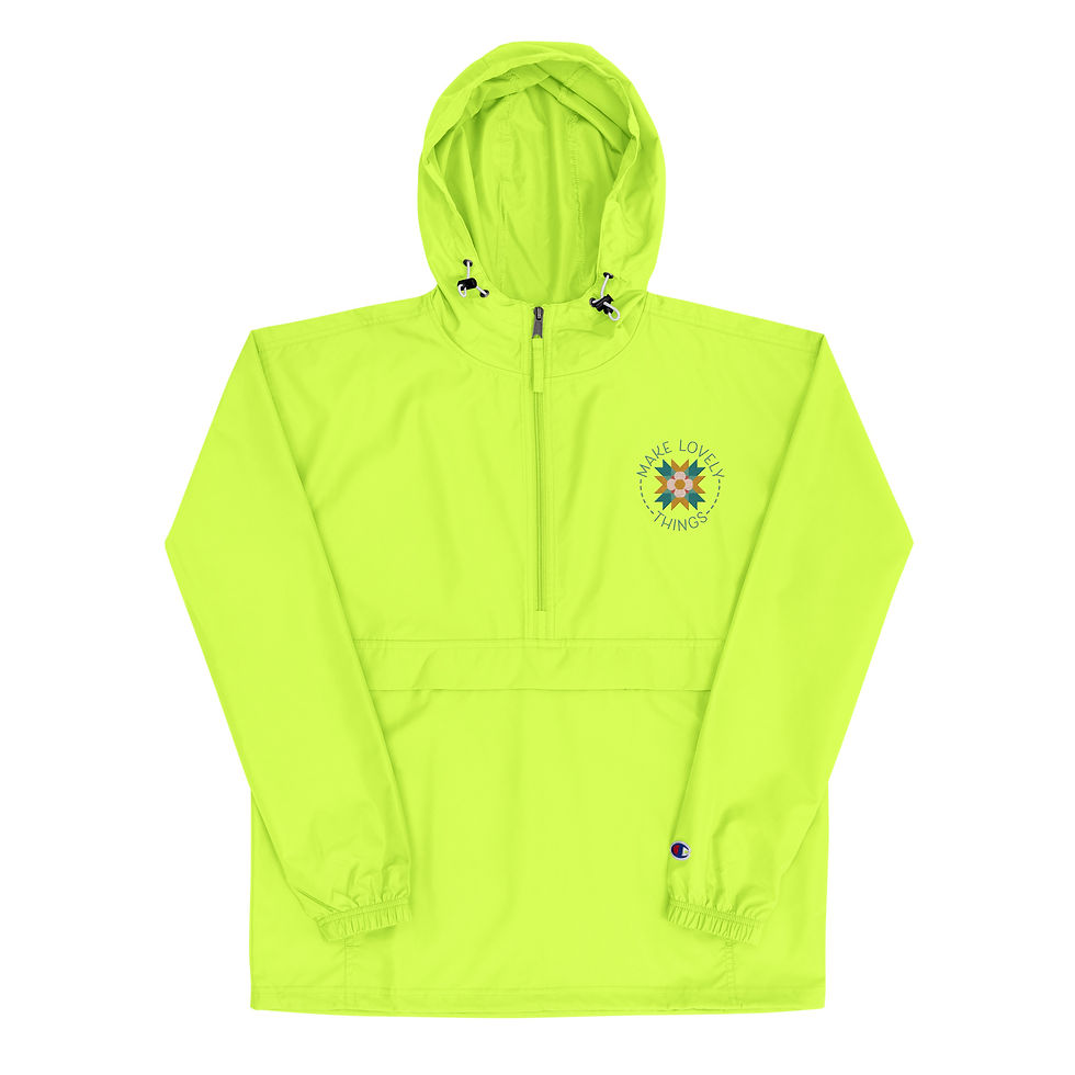 Thumbnail: Make Lovely Things Embroidered Champion Packable Jacket
