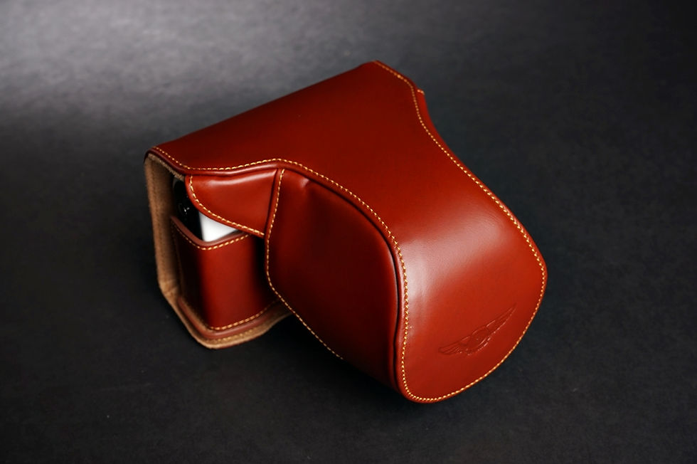 EOS M2 18-55mm變焦套－油皮棕