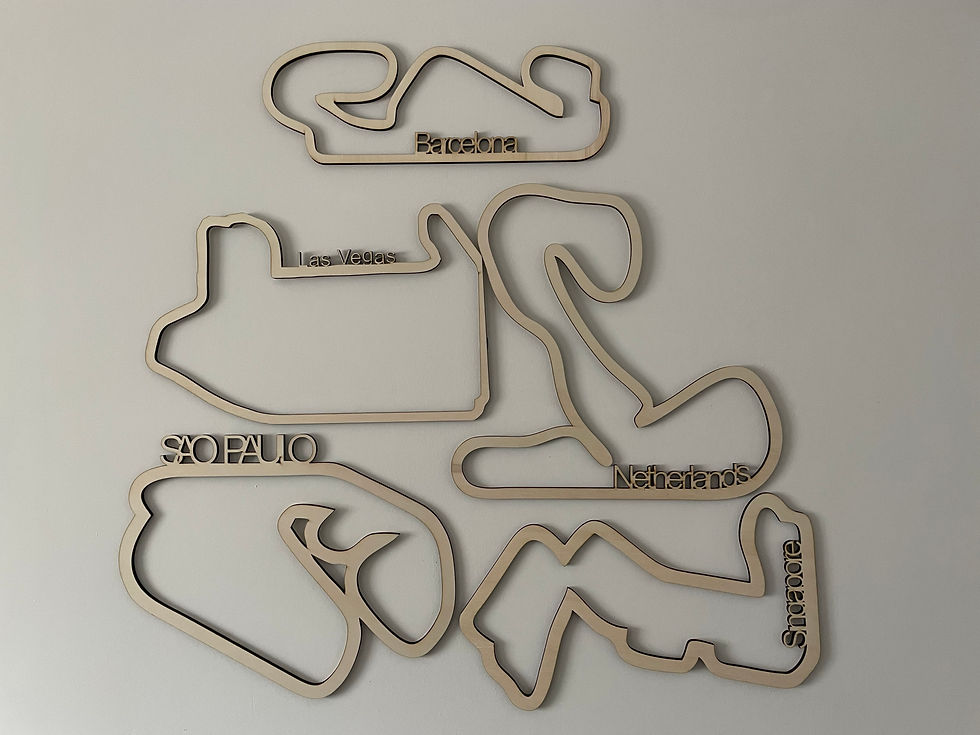 Thumbnail: 2025 F1 3D Circuit Track Wall Art | Monaco, Monza, Silverstone & More