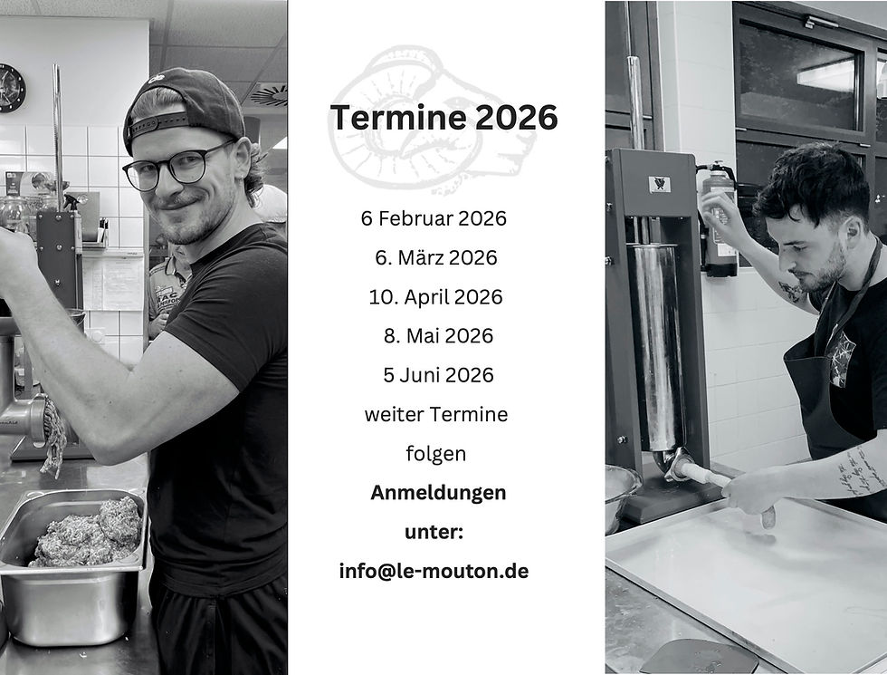 Selbst wolfen, würzen und wursten – all das lernen Sie beim Wurstseminar. Sie erfahren nüt