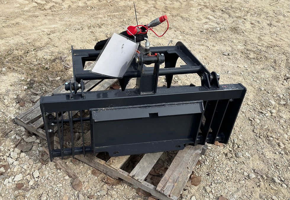 Thumbnail: Landhonor 44" Quick Attach Rock Grapple for Mini Skid Steer