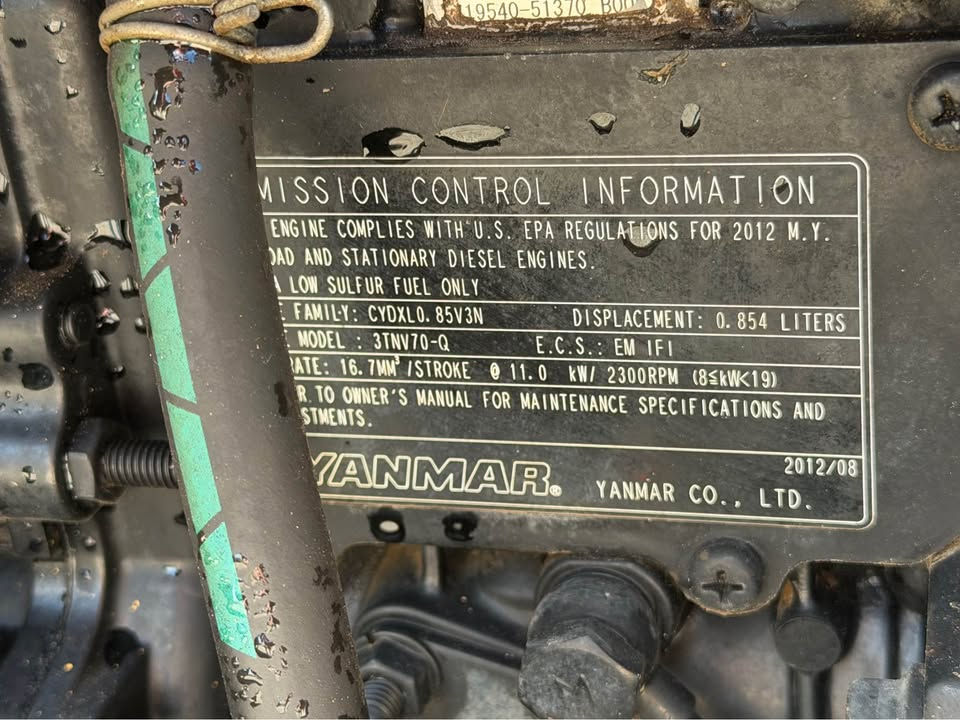 Thumbnail: 2013 IHIMER 17VX-3 Mini Excavator with Yanmar Diesel Engine