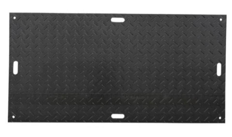 Thumbnail: (Bundle of 15)-3' 5" x 8' Heavy-Duty Ground Protection Mat-Black Diamond Plated