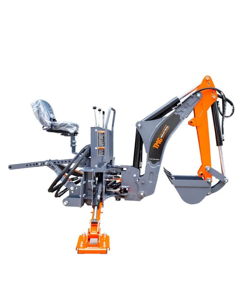 Thumbnail: TMG 8-ft Tractor Swing Backhoe Attachment