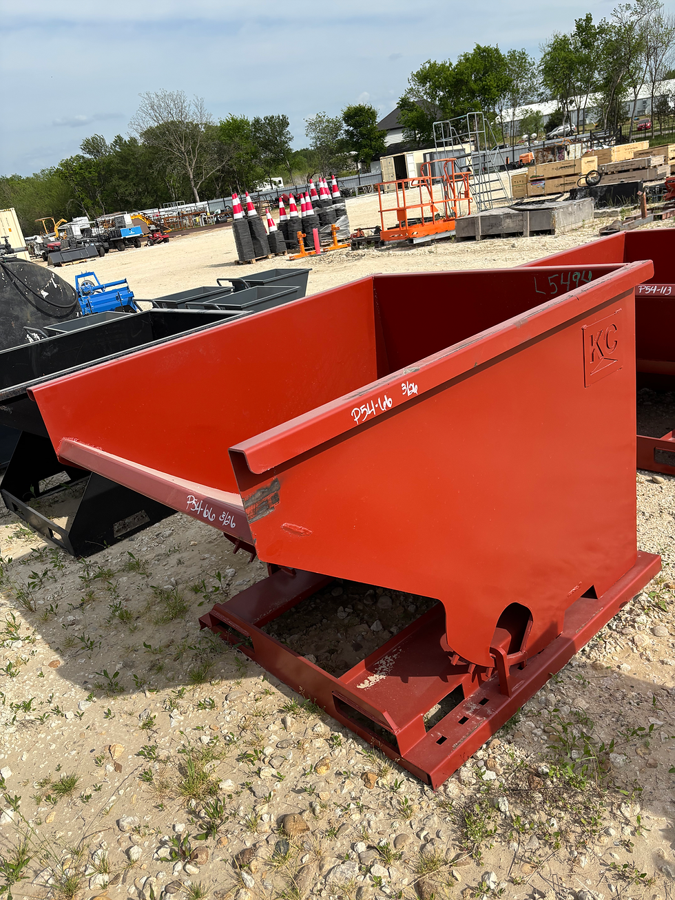 Thumbnail: KC 2 Yard Self Dumping Hopper with Fork Pockets