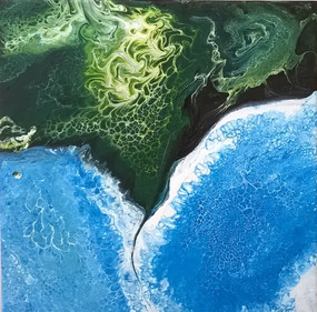 Falaise - 30 x 30 cm - Peinture acrylique - 2020