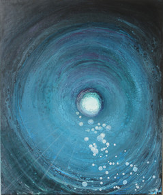 Bulles d'eau - 56 x 45 cm - Peinture acrylique - 2021