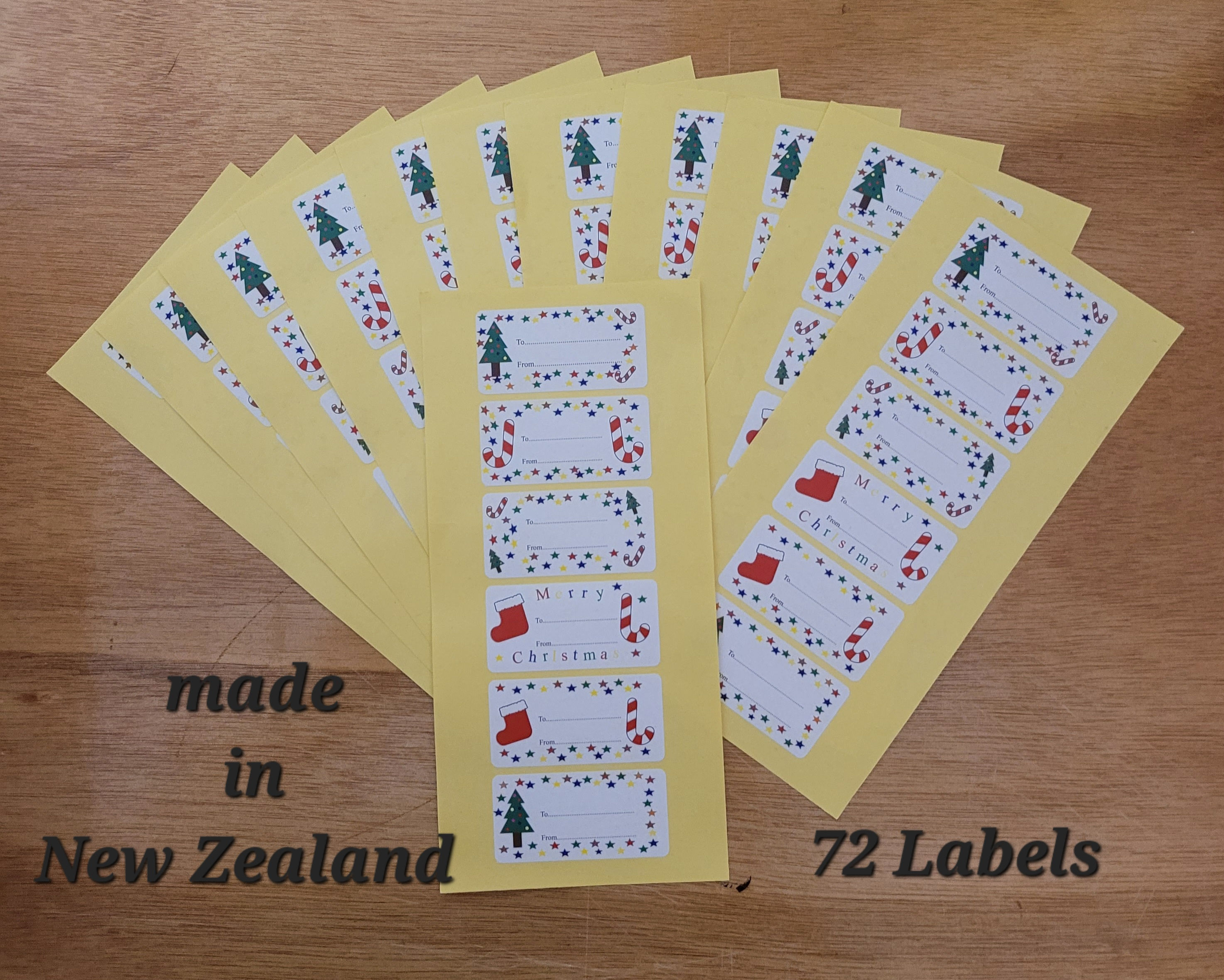 Christmas gift stickers,