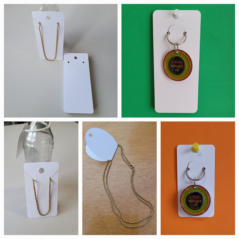 Necklace Keyring display cards | Digi Di Cut