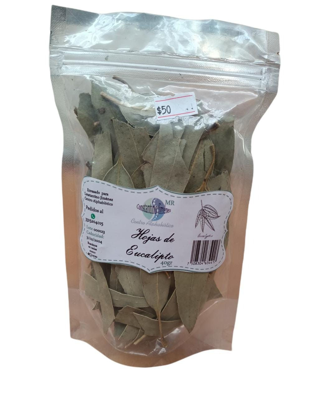 Hojas de Eucalipto Bolsa con 50 gr