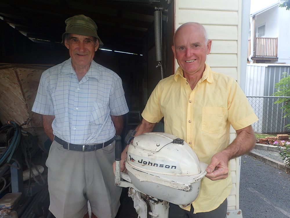 Vintage 1962 Johnston outboard motor